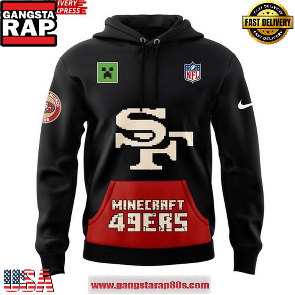 San Francisco 49ers 2025 NFL Minecraft Game Special Limited Edition Unisex Hoodie