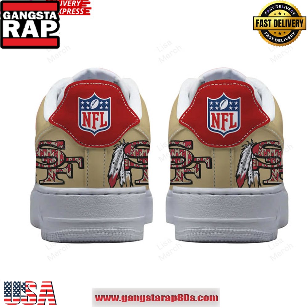 San Francisco 49ers Gotta Jet Air Force 1 Running Sneakers Shoes San Francisco 49ers Gotta Jet Air Force 1 Running Sneakers Shoes