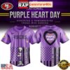 San Francisco 49ers Purple Heart Day 2025 Unique Design Baseball Jersey 6 San Francisco 49ers Purple Heart Day 2025 Unique Design Baseball Jersey