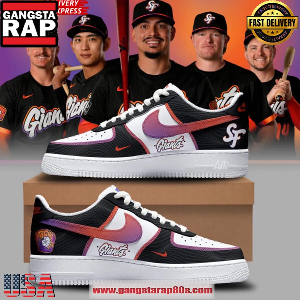 San Francisco Giants 2025-26 City Edition Air Force 1 Sneakers Shoes