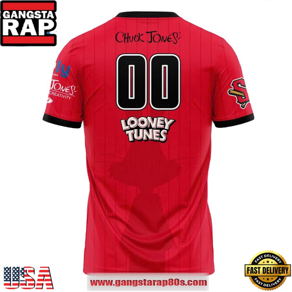 Schaumburg Boomers x Chuck Jones Looney Tunes Limited Edition Custom Football Jersey Schaumburg Boomers x Chuck Jones Looney Tunes Limited Edition Custom Football Jersey
