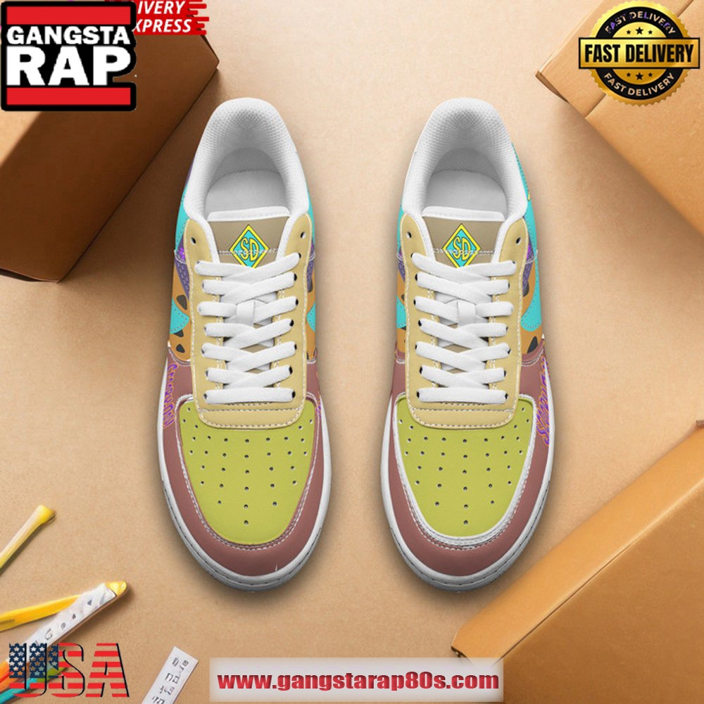 Scooby Doo Mystery Machine Air Force 1 Running Sneakers Shoes Scooby Doo Mystery Machine Air Force 1 Running Sneakers Shoes