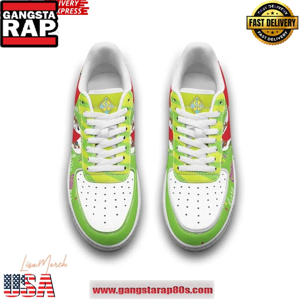Scooby-Doo Merry Scoobymas Limited Edition Air Force 1 Running Sneakers Shoes Scooby-Doo Merry Scoobymas Limited Edition Air Force 1 Running Sneakers Shoes