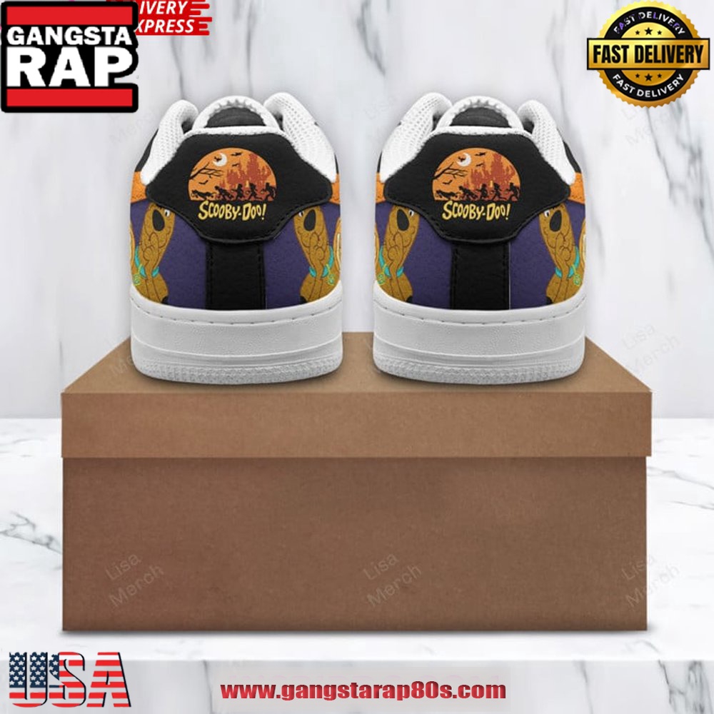 Scooby-Doo Scoobtober Limited Edition Air Force 1 Sneakers Shoes Scooby-Doo Scoobtober Limited Edition Air Force 1 Sneakers Shoes
