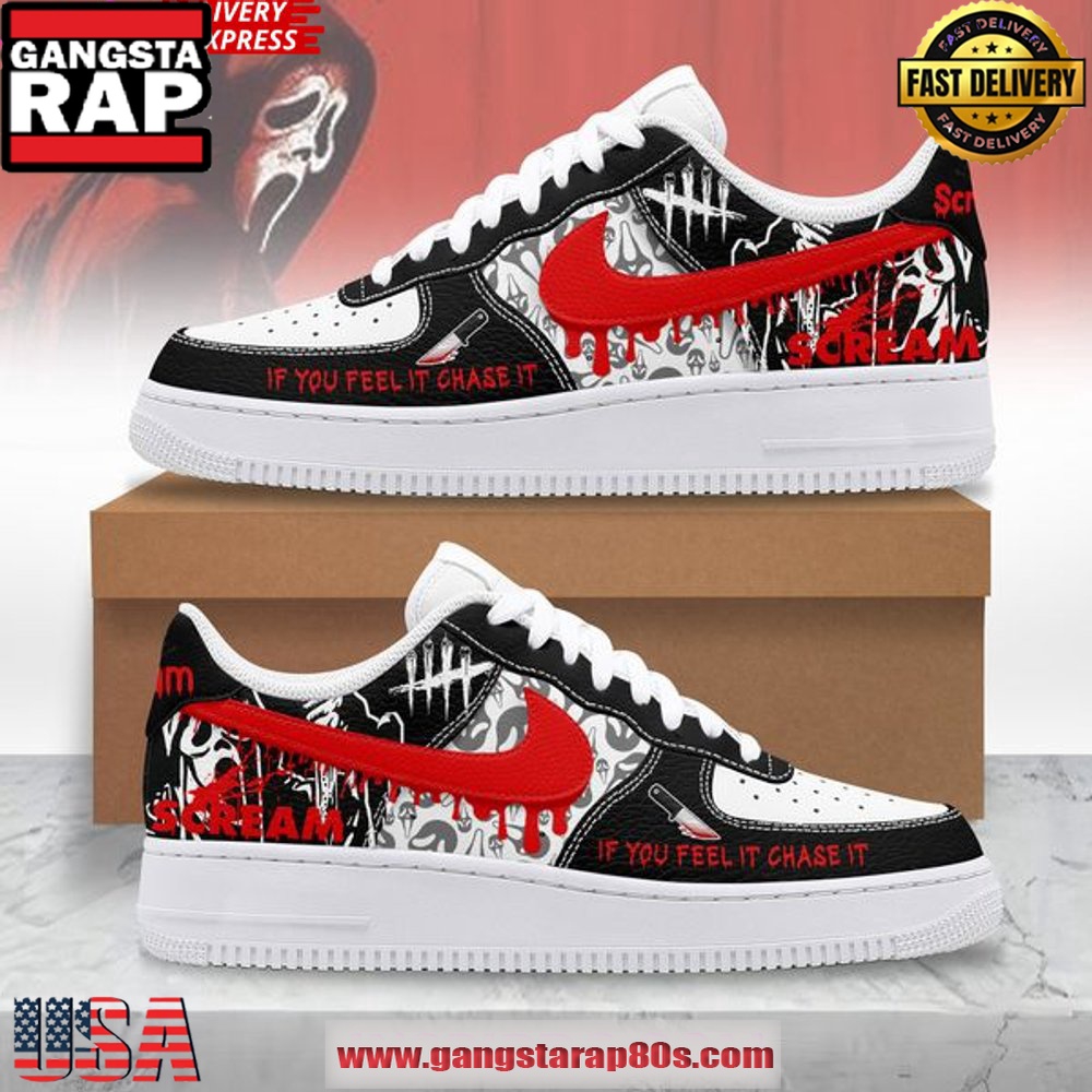 Scream If You Feel It Chase It Air Force 1 Running Sneakers Shoes Scream If You Feel It Chase It Air Force 1 Running Sneakers Shoes