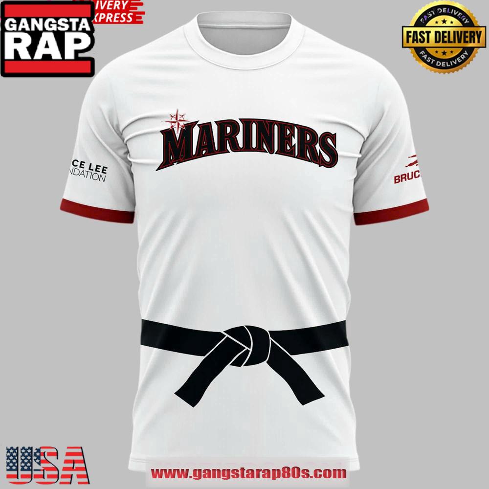 Seattle Mariners Bruce Lee Night 3D T Shirt