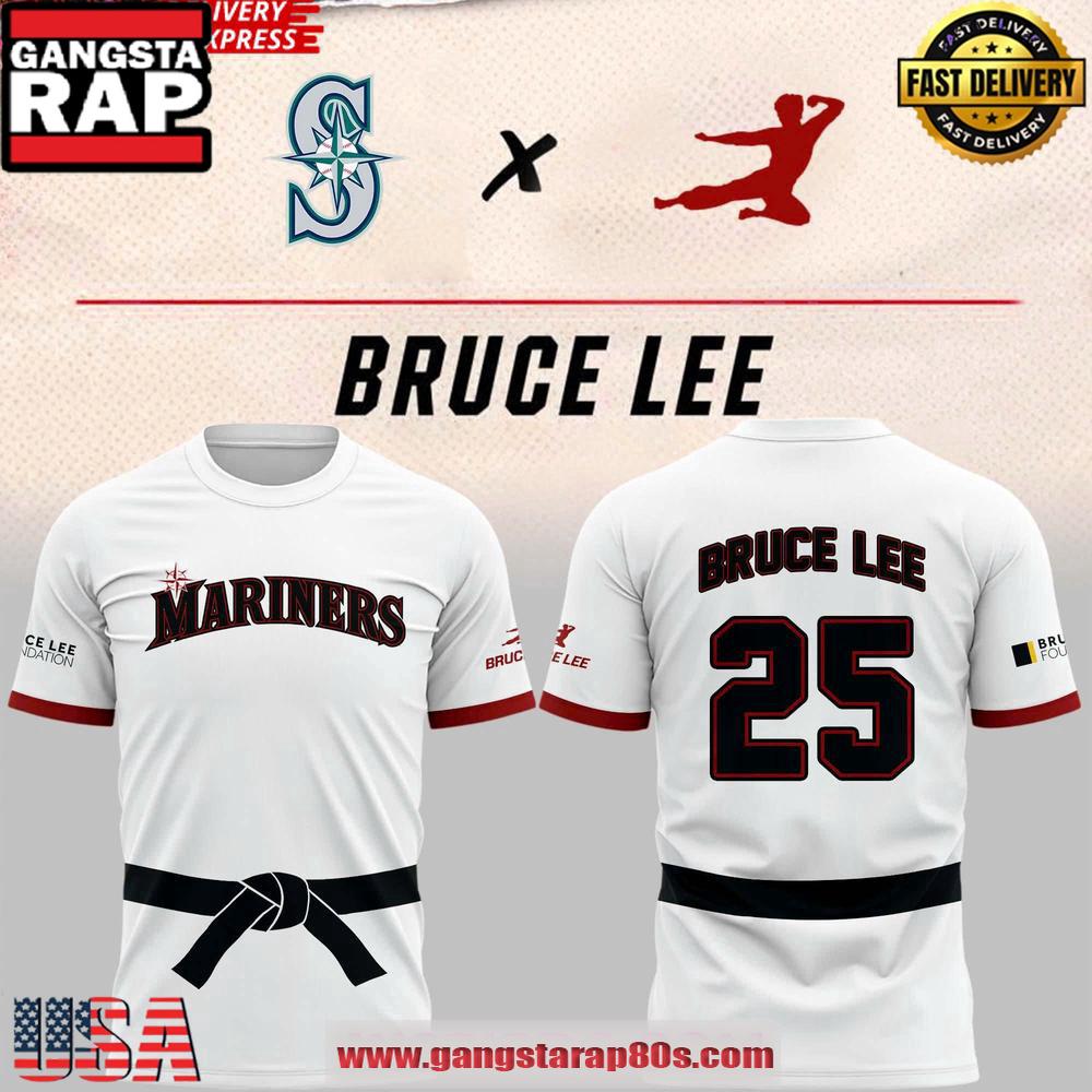 Seattle Mariners Bruce Lee Night 3D T Shirt