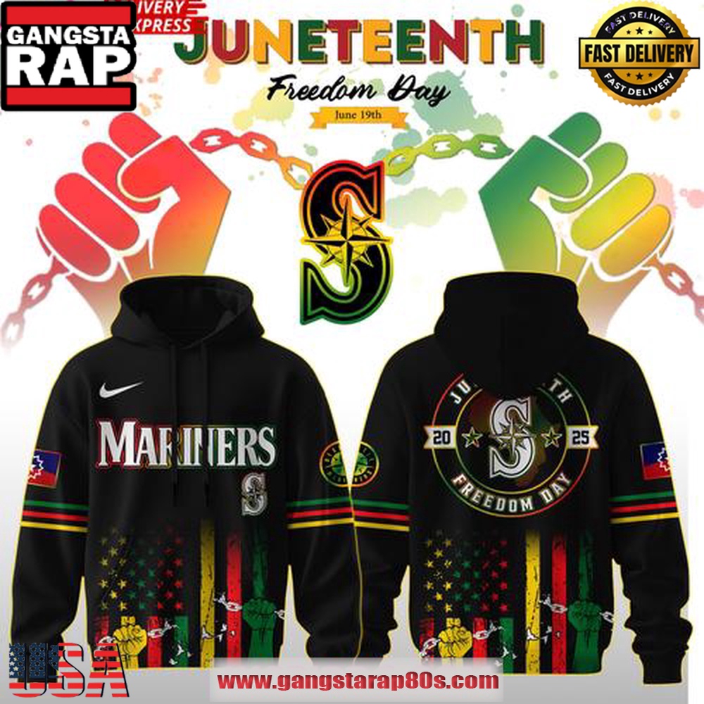 Seattle Mariners Juneteenth Day 2025 Special Unisex Hoodie