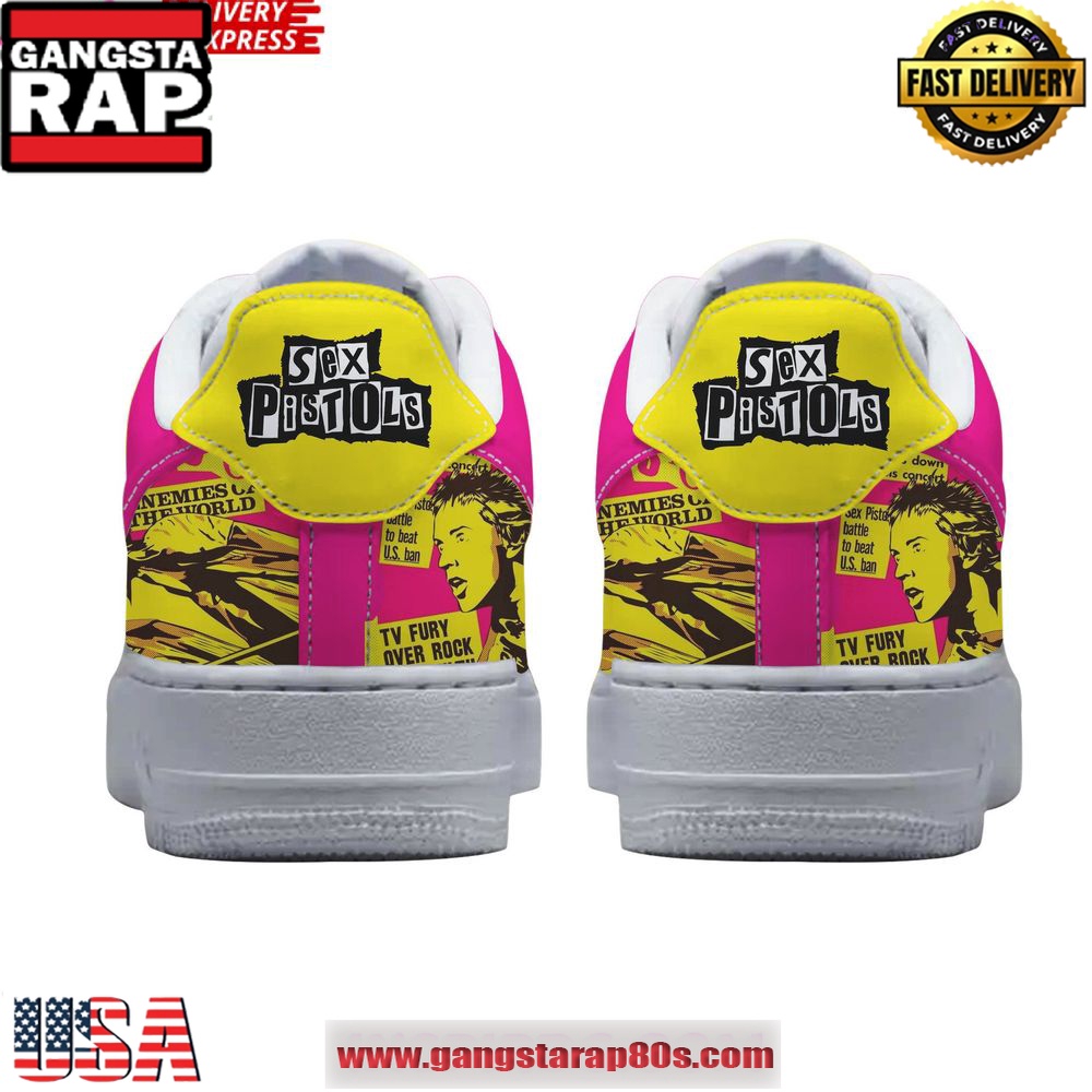 Sex Pistols Band Limited Edition Air Force 1 Sneakers Shoes Sex Pistols Band Limited Edition Air Force 1 Sneakers Shoes