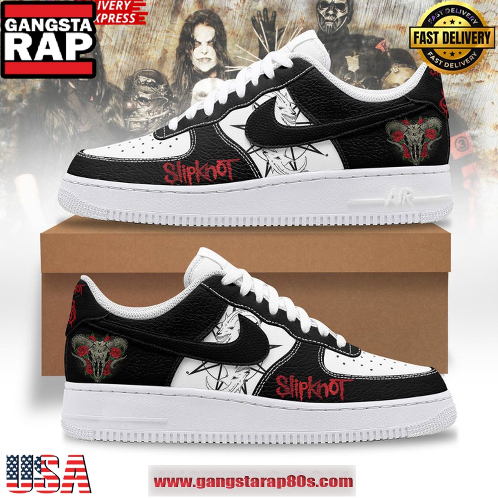Slipknot 25th Anniversary Edition Air Force 1 Running Sneakers Shoes