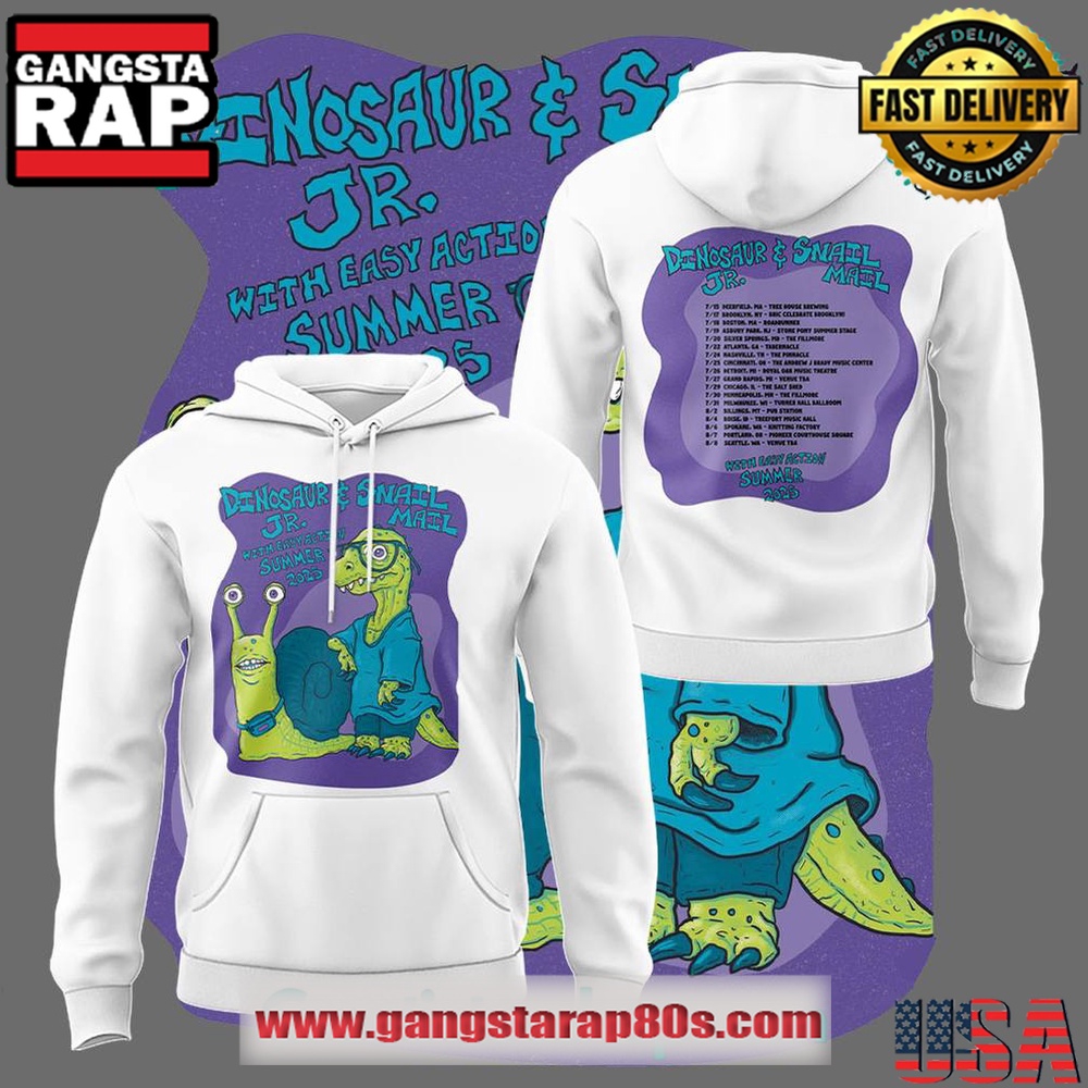 Snail Mail x Dinosaur Jr Tour 2025 Special Unisex Hoodie