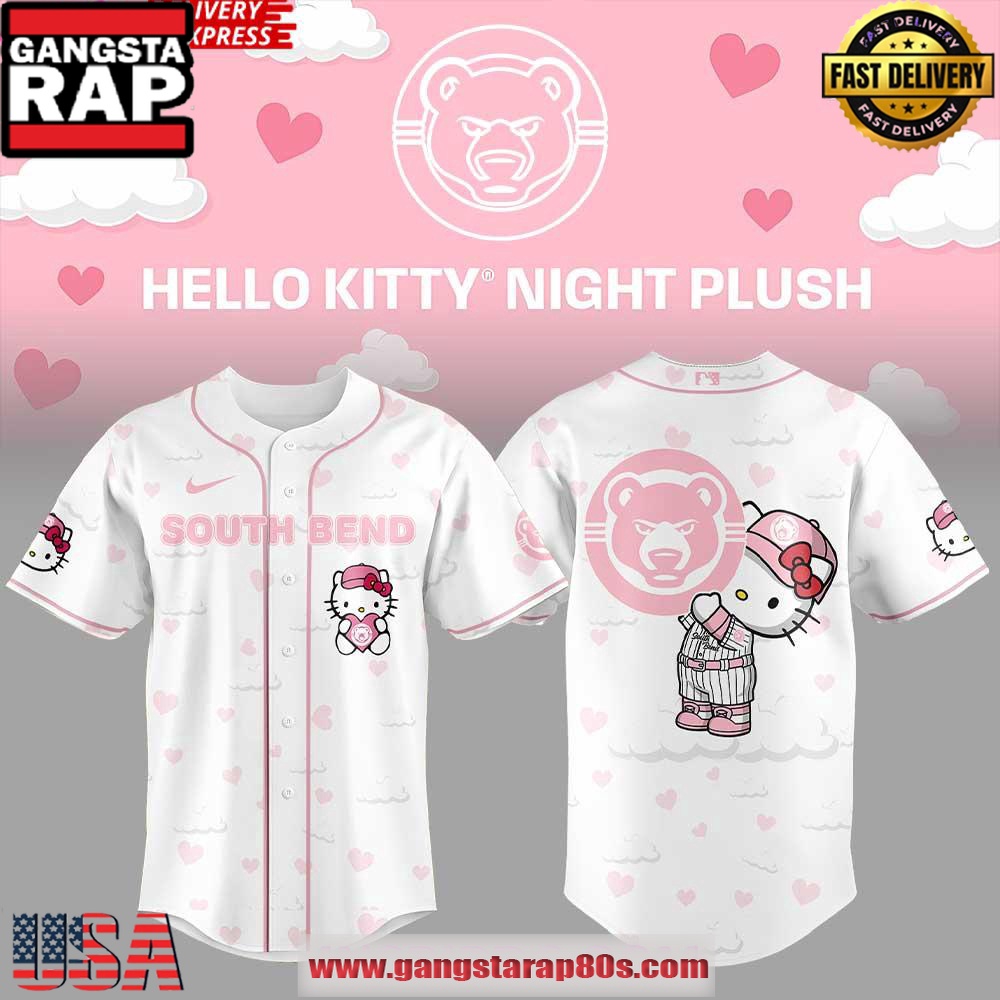 South Bend Cubs Hello Kitty Night 2025 Baseball Jersey Shirt