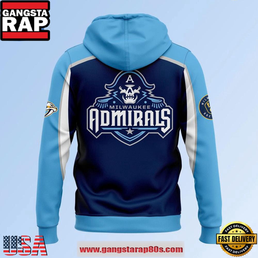 Special Edition Milwaukee Admirals Calder Cup Playoffs Unisex Hoodie Special Edition Milwaukee Admirals Calder Cup Playoffs Unisex Hoodie