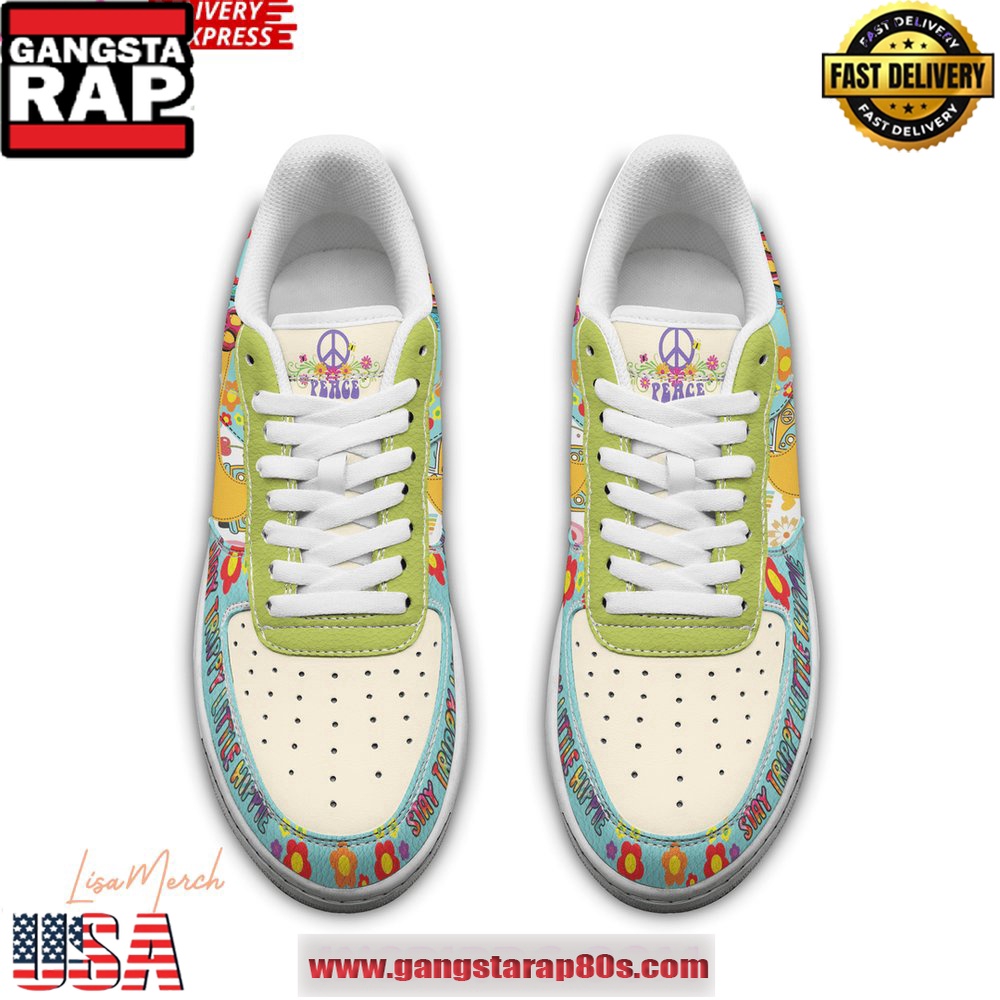 Stay Trippy Little Hippie Limited Air Force 1 Running Sneakers Shoes Stay Trippy Little Hippie Limited Air Force 1 Running Sneakers Shoes
