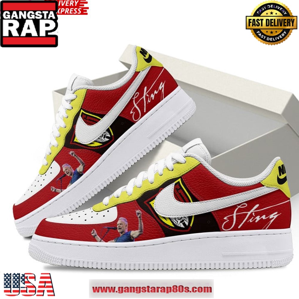 Sting Concert Limited Edition Air Force 1 Running Sneakers Shoes