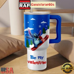 Stitch Be My Valentine Tumbler Cup 40oz