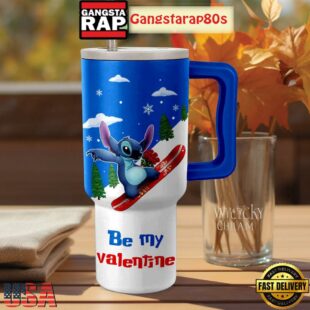 Stitch Be My Valentine Tumbler Cup 40oz