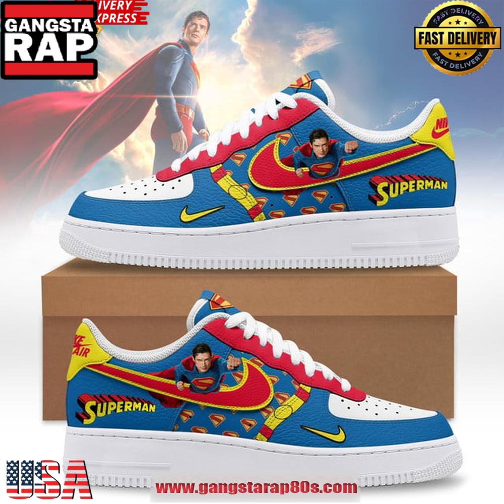 Superman 2025 Limited Edition Nike Air Force 1 Sneakers Shoes