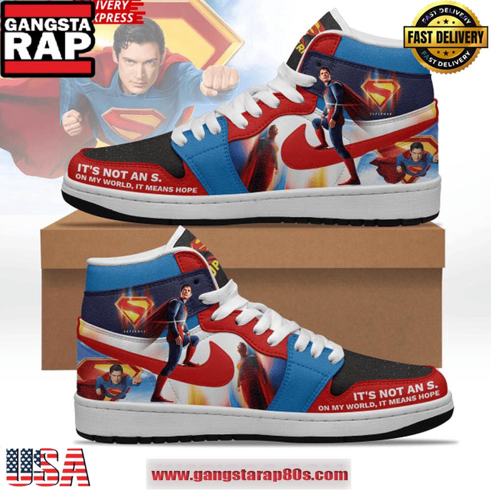 Superman 2025 Limited Edition Nike Air Jordan 1 Running Sneakers Shoes Superman 2025 Limited Edition Nike Air Jordan 1 Running Sneakers Shoes