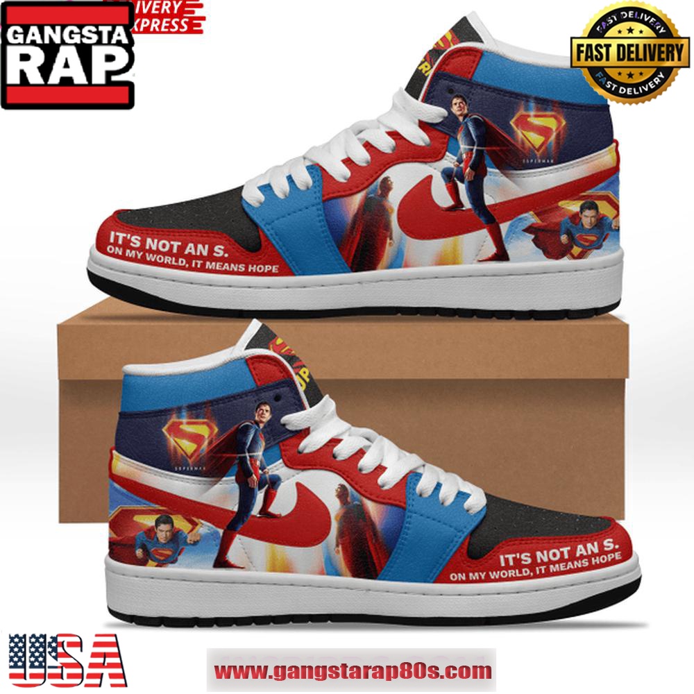 Superman 2025 Limited Edition Nike Air Jordan 1 Running Sneakers Shoes Superman 2025 Limited Edition Nike Air Jordan 1 Running Sneakers Shoes