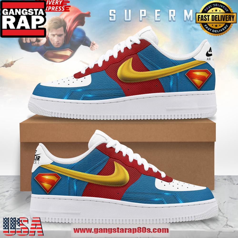 Superman DC Limited Edition Air Force 1 Running Sneakers Shoes