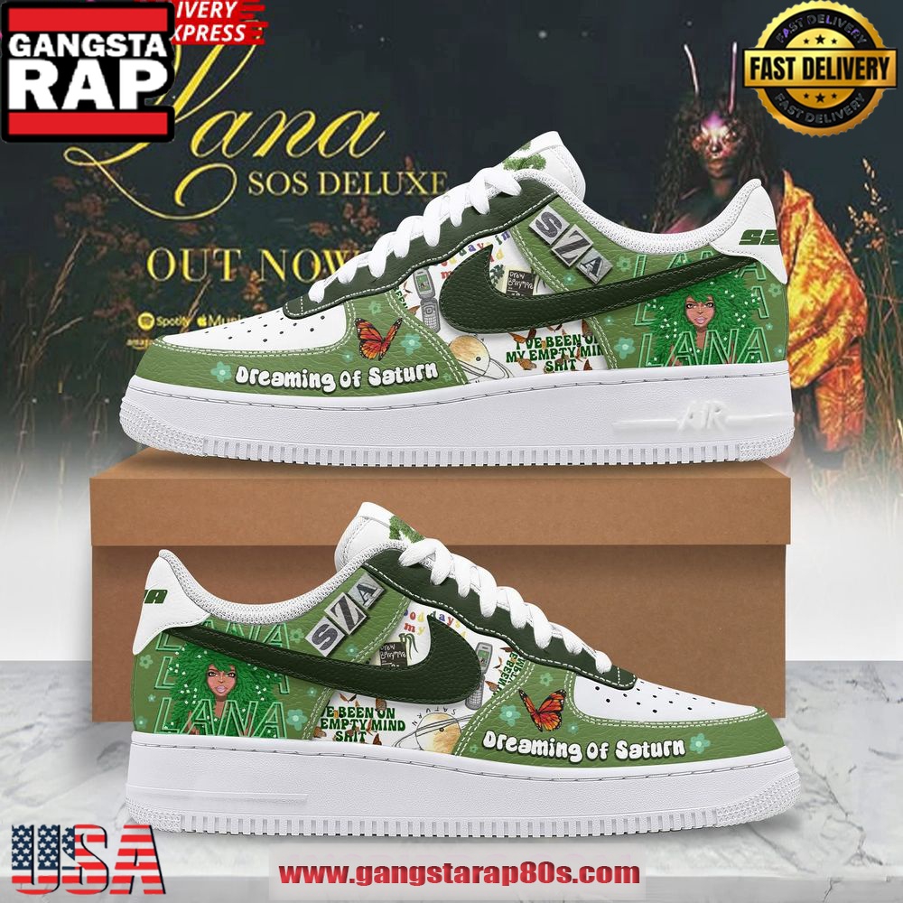 SZA Dreaming of Saturn Air Force 1 Shoes Running Sneakers