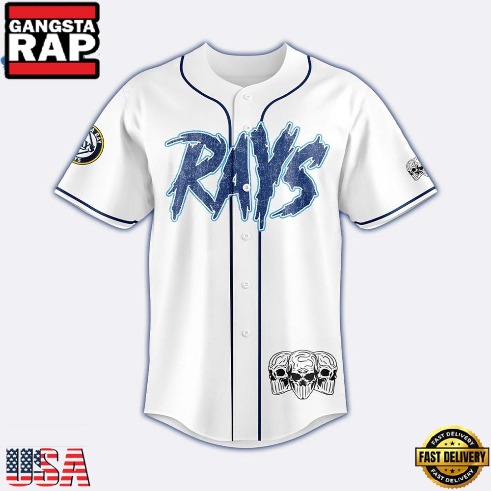Tampa Bay Rays Dead Threads Night Limited Premium Edition Baseball Jersey