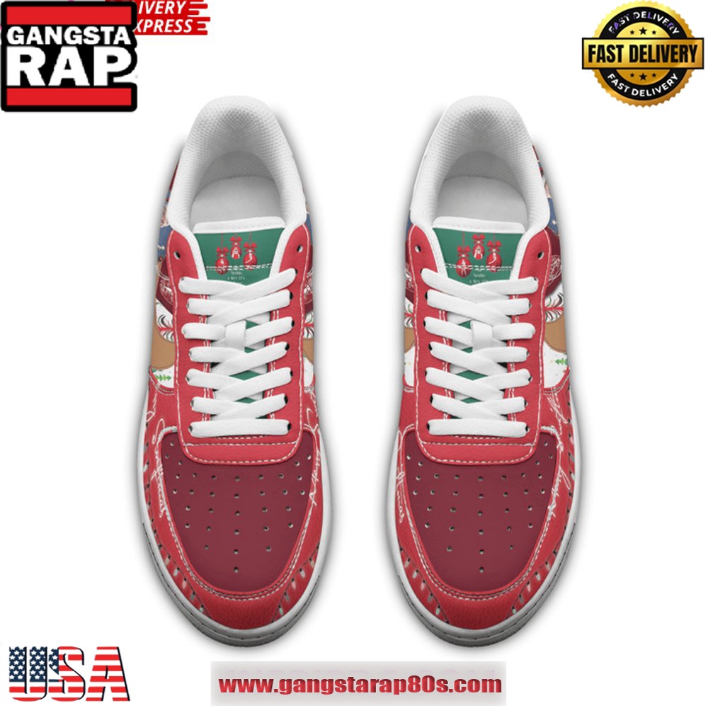 Taylor Swift Merry Christmas Special Edition Air Force 1 Running Sneakers Taylor Swift Merry Christmas Special Edition Air Force 1 Running Sneakers