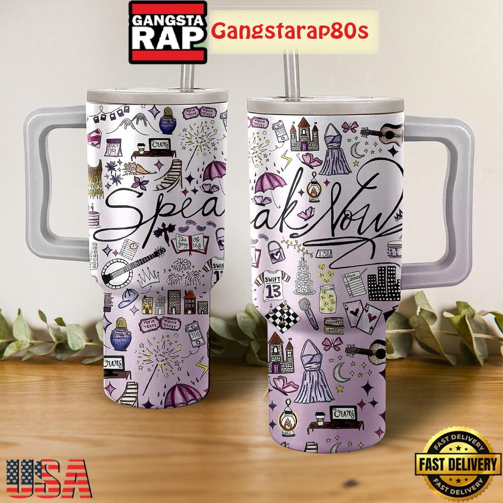 Taylor Swift Speak Now Album Tumbler Cup 40oz Taylor Swift Speak Now Album Tumbler Cup 40oz