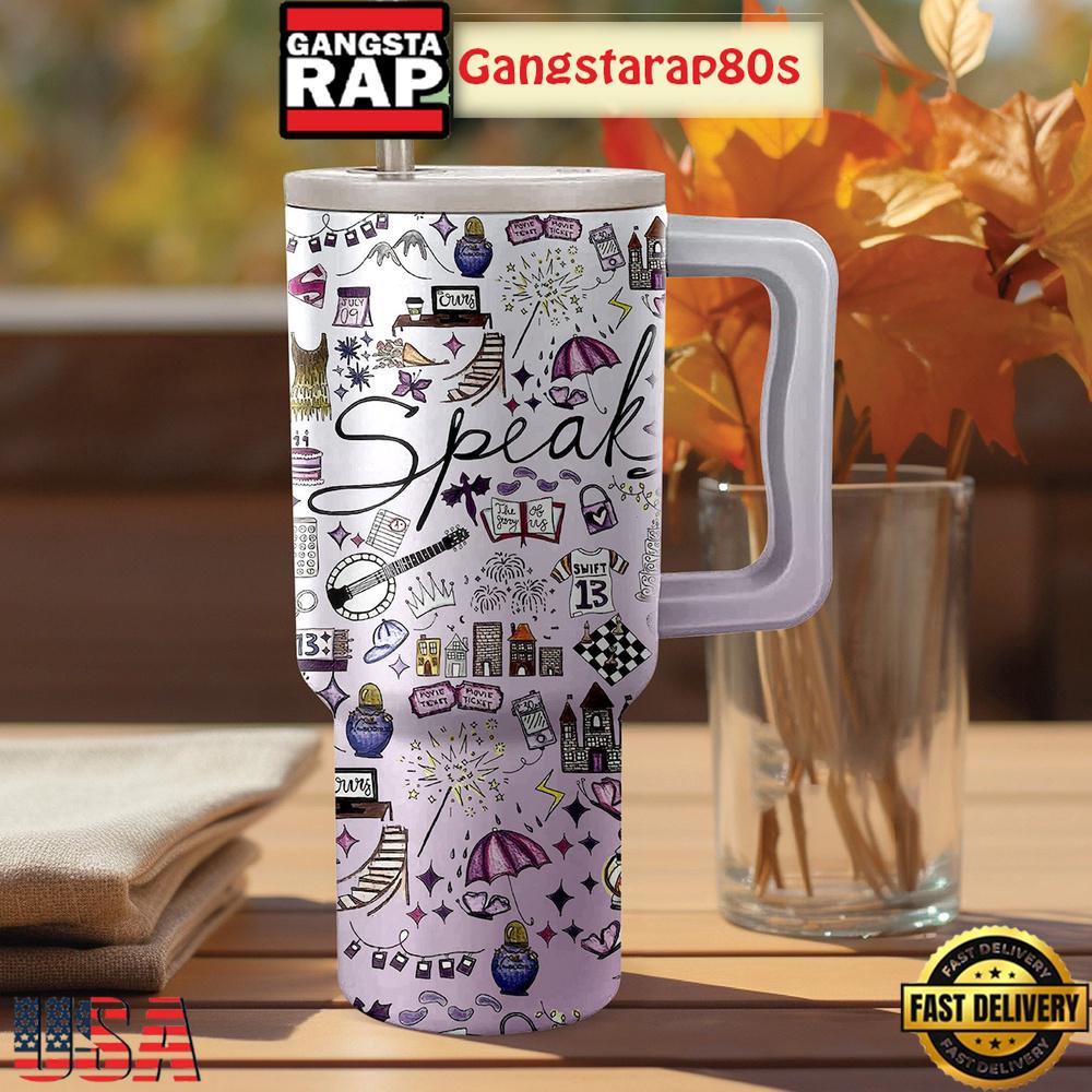 Taylor Swift Speak Now Album Tumbler Cup 40oz Taylor Swift Speak Now Album Tumbler Cup 40oz