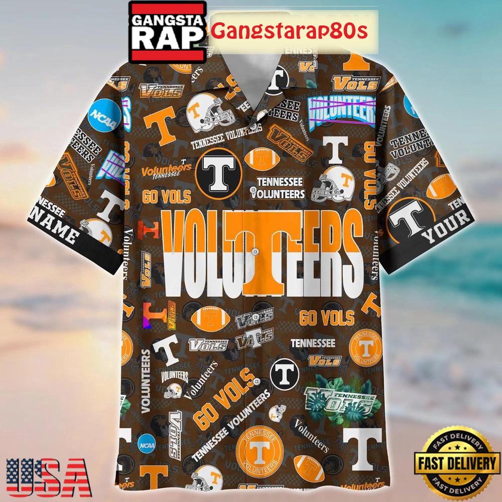 Tennessee Volunteers Solgan Go Vols True Fan Spirit Custom Name Aloha Hawaiian Shirt Tennessee Volunteers Solgan Go Vols True Fan Spirit Custom Name Aloha Hawaiian Shirt
