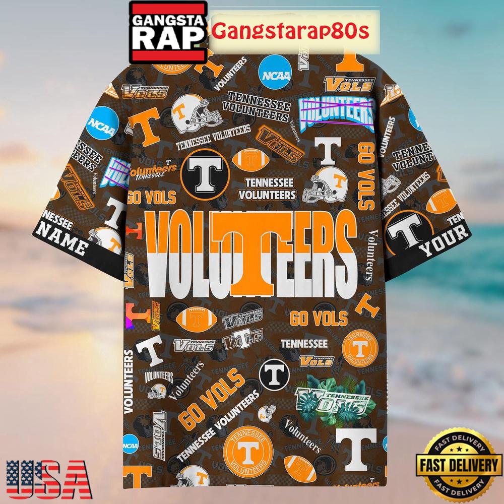 Tennessee Volunteers Solgan Go Vols True Fan Spirit Custom Name Aloha Hawaiian Shirt Tennessee Volunteers Solgan Go Vols True Fan Spirit Custom Name Aloha Hawaiian Shirt