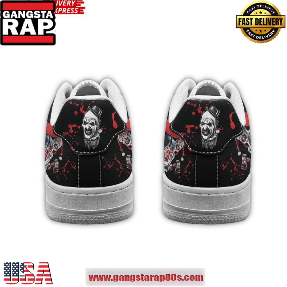 Terrifier 3 Limited Edition Air Force 1 Running Sneakers Shoes Terrifier 3 Limited Edition Air Force 1 Running Sneakers Shoes