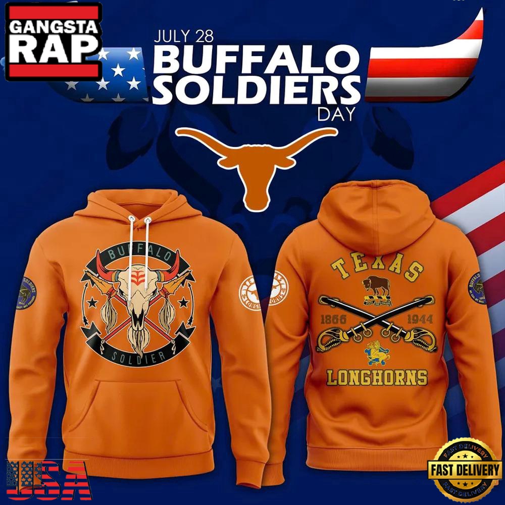 Texas Longhorns 2025 Buffalo Soldiers Day Hoodie Texas Longhorns 2025 Buffalo Soldiers Day Hoodie
