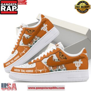 Texas Longhorns Limited Edition Nike Air Force 1 Running Sneakers Shoes
