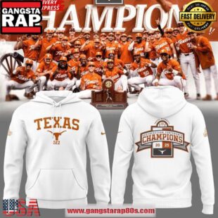 Texas Longhorns Sec Regular Season Title Special White Unisex Hoodie