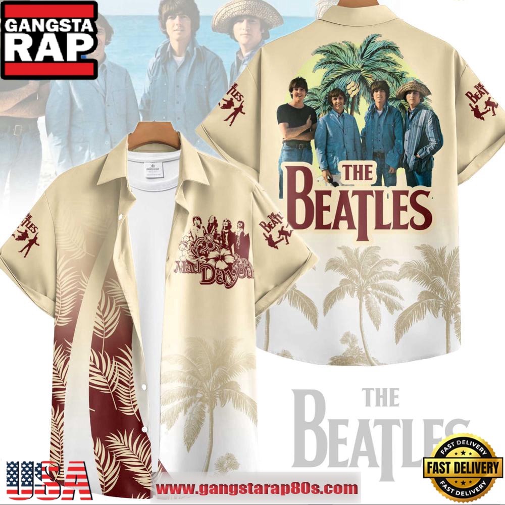 The Beatles Mad Day Out Hot Summer Hawaiian Shirt