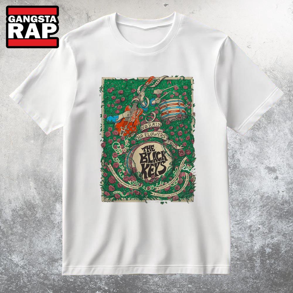The Black Keys France Tour On Jul 4-6 2025 T Shirt The Black Keys France Tour On Jul 4-6 2025 T Shirt