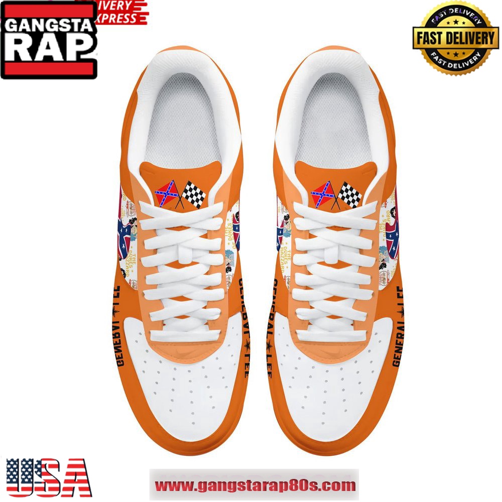 The Dukes of Hazzard General Lee Limited Edition Air Force 1 Running Sneakers Shoes The Dukes of Hazzard General Lee Limited Edition Air Force 1 Running Sneakers Shoes
