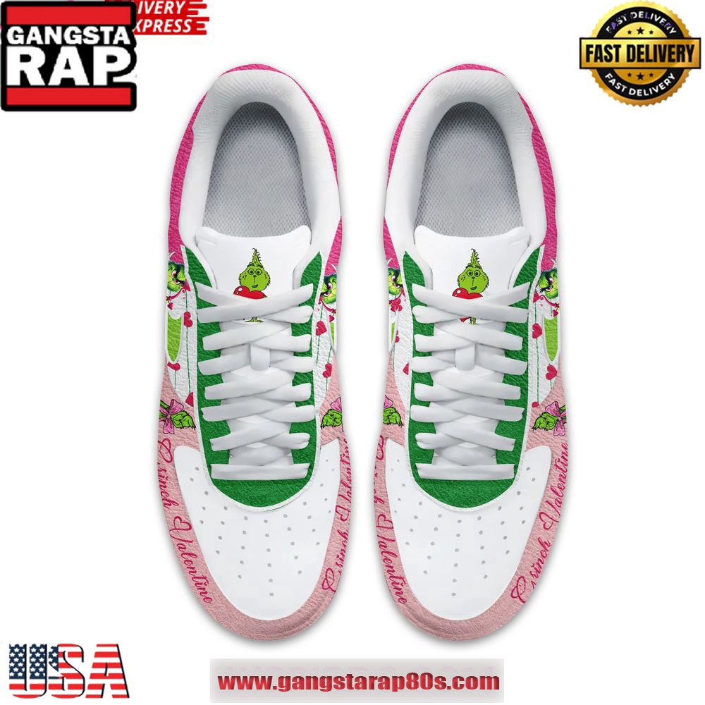 The Grinch Valentine Limited Edition Air Force 1 Shoes Running Sneakers The Grinch Valentine Limited Edition Air Force 1 Shoes Running Sneakers