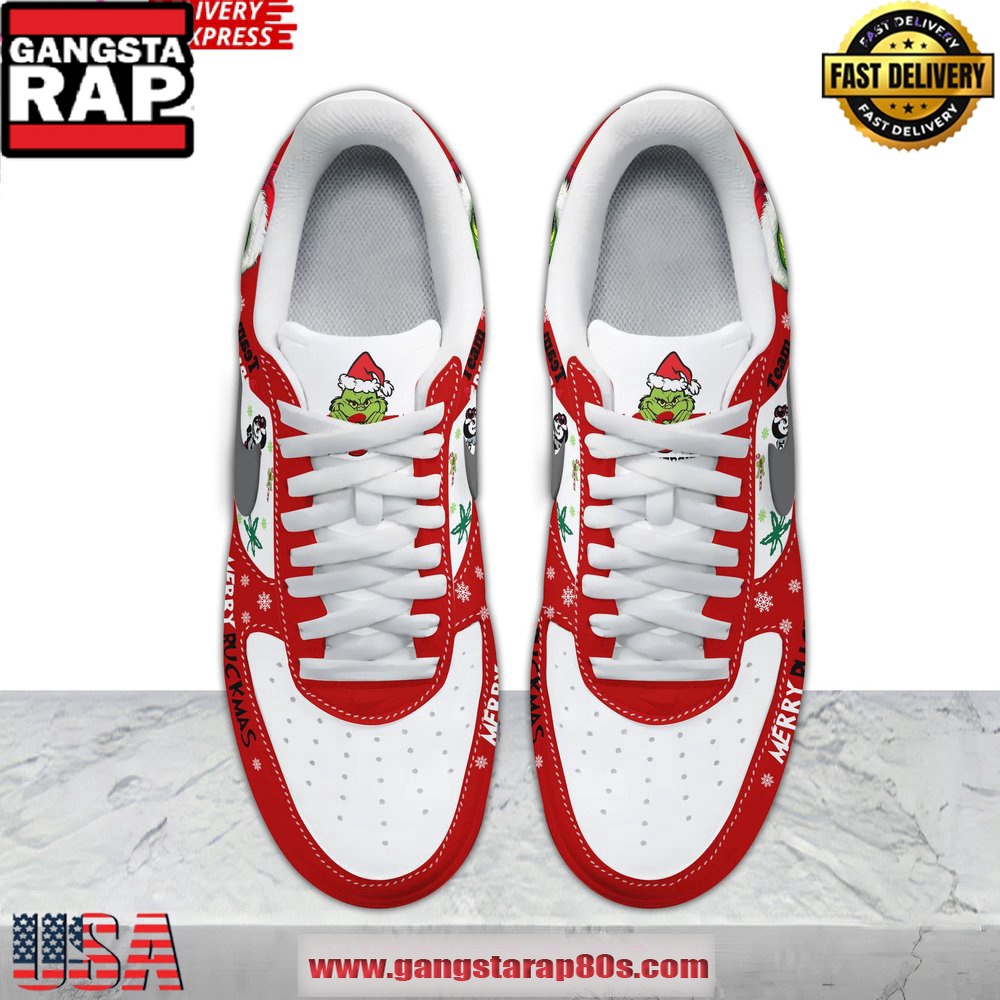 The Grinch x Ohio State Buckeyes Limited Air Force 1 Running Sneakers The Grinch x Ohio State Buckeyes Limited Air Force 1 Running Sneakers
