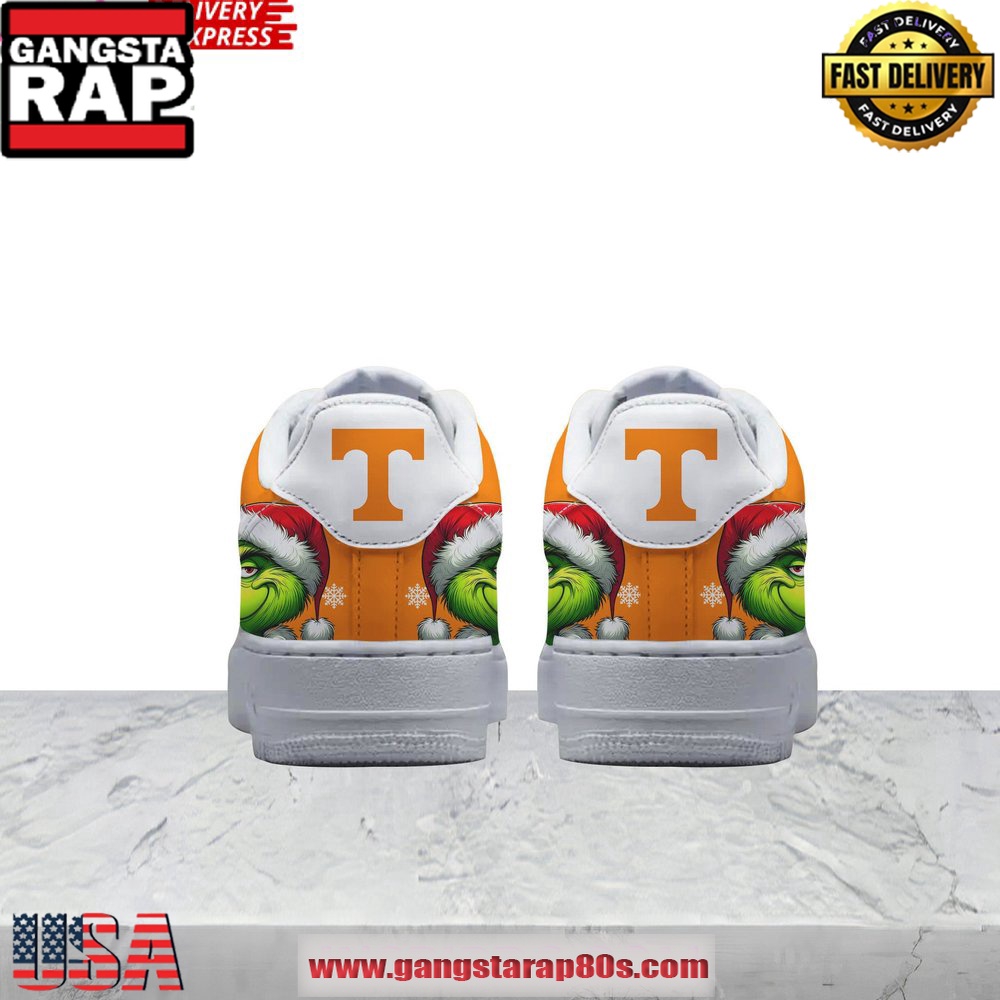 The Grinch x Tennessee Volunteers Limited Air Force 1 Running Sneakers The Grinch x Tennessee Volunteers Limited Air Force 1 Running Sneakers