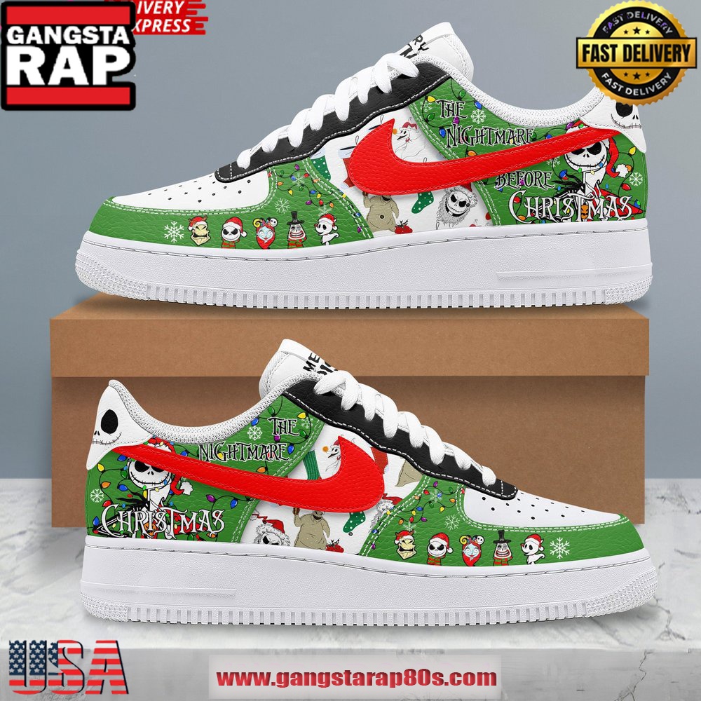 The Nightmare Before Christmas Holiday Special Air Force 1 Running Sneakers Shoes