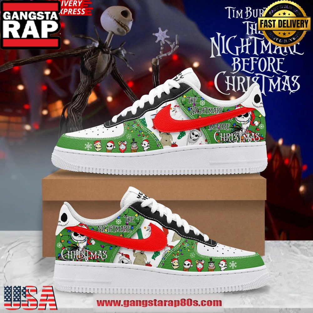 The Nightmare Before Christmas Holiday Special Air Force 1 Running Sneakers Shoes