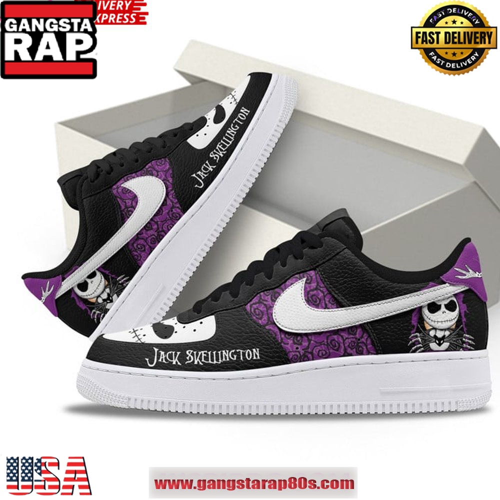 The Nightmare Before Christmas Jack Skellingto Air Force 1 Sneakers Shoes