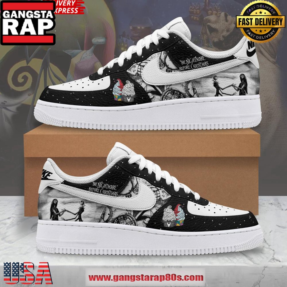 The Nightmare Before Christmas x Halloween Air Force 1 Running Sneakers Shoes