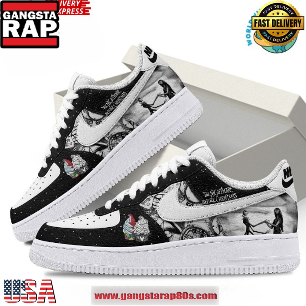 The Nightmare Before Christmas x Halloween Air Force 1 Running Sneakers Shoes