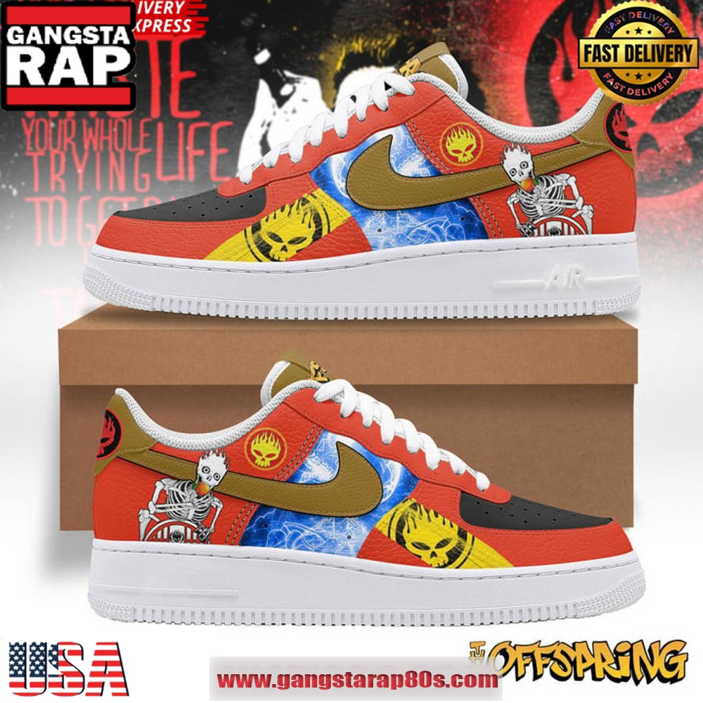 The Offspring Hyper Limited Edition Air Force 1 Running Sneakers Shoes The Offspring Hyper Limited Edition Air Force 1 Running Sneakers Shoes