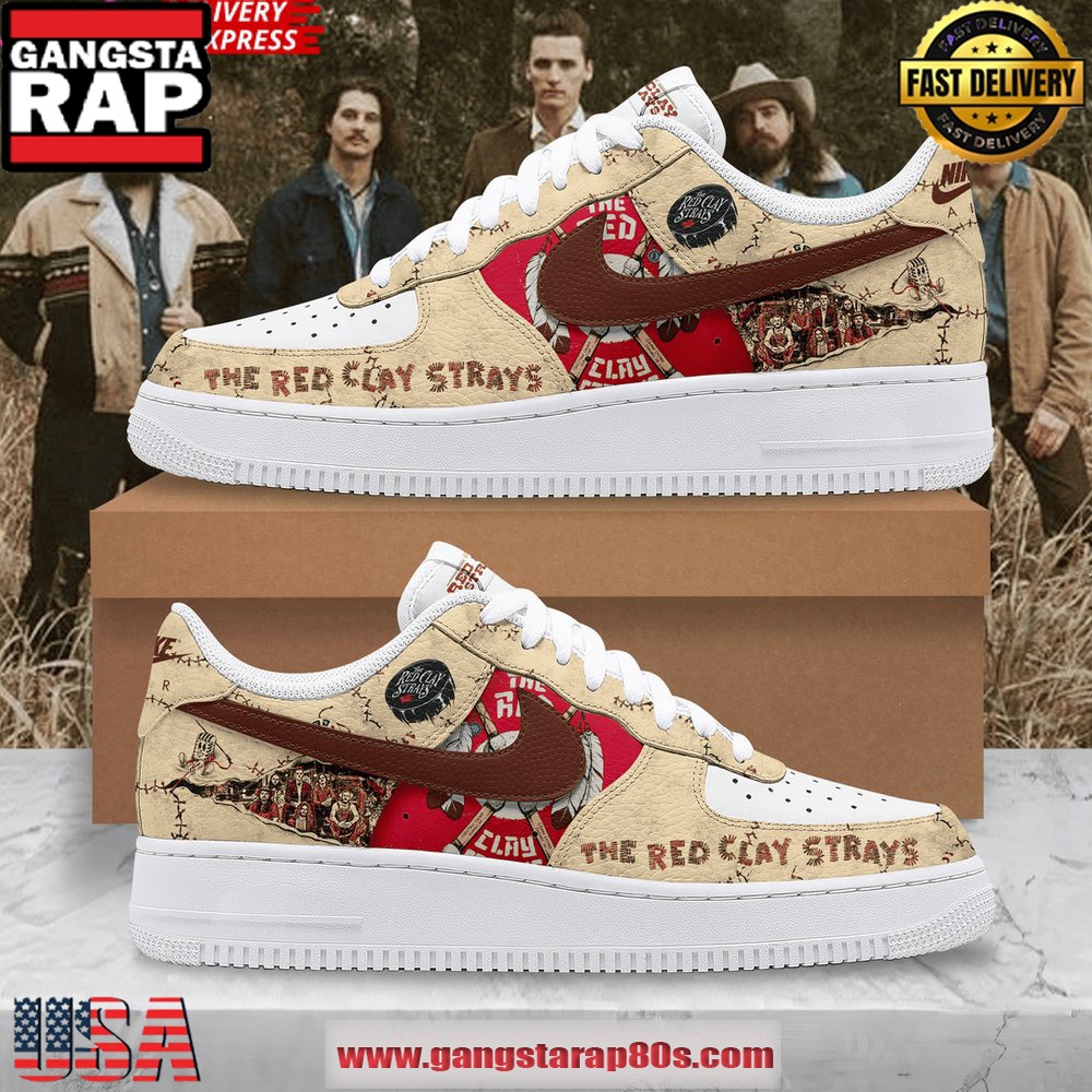 The Red Clay Strays Limited Edition Air Force 1 Running Sneakers Shoes