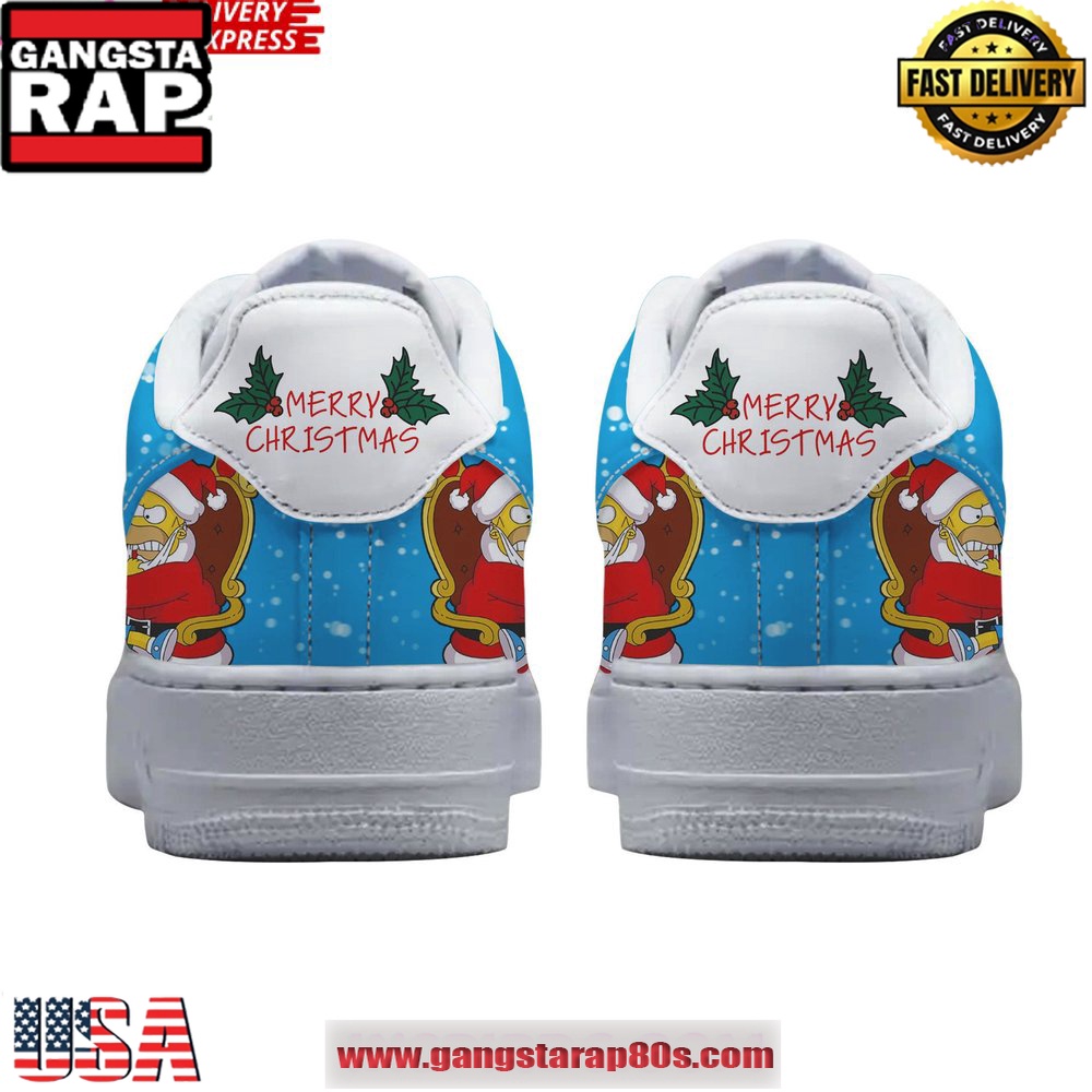 The Simpsons Christmas Limited Edition Air Force 1 Running Sneakers Shoes The Simpsons Christmas Limited Edition Air Force 1 Running Sneakers Shoes
